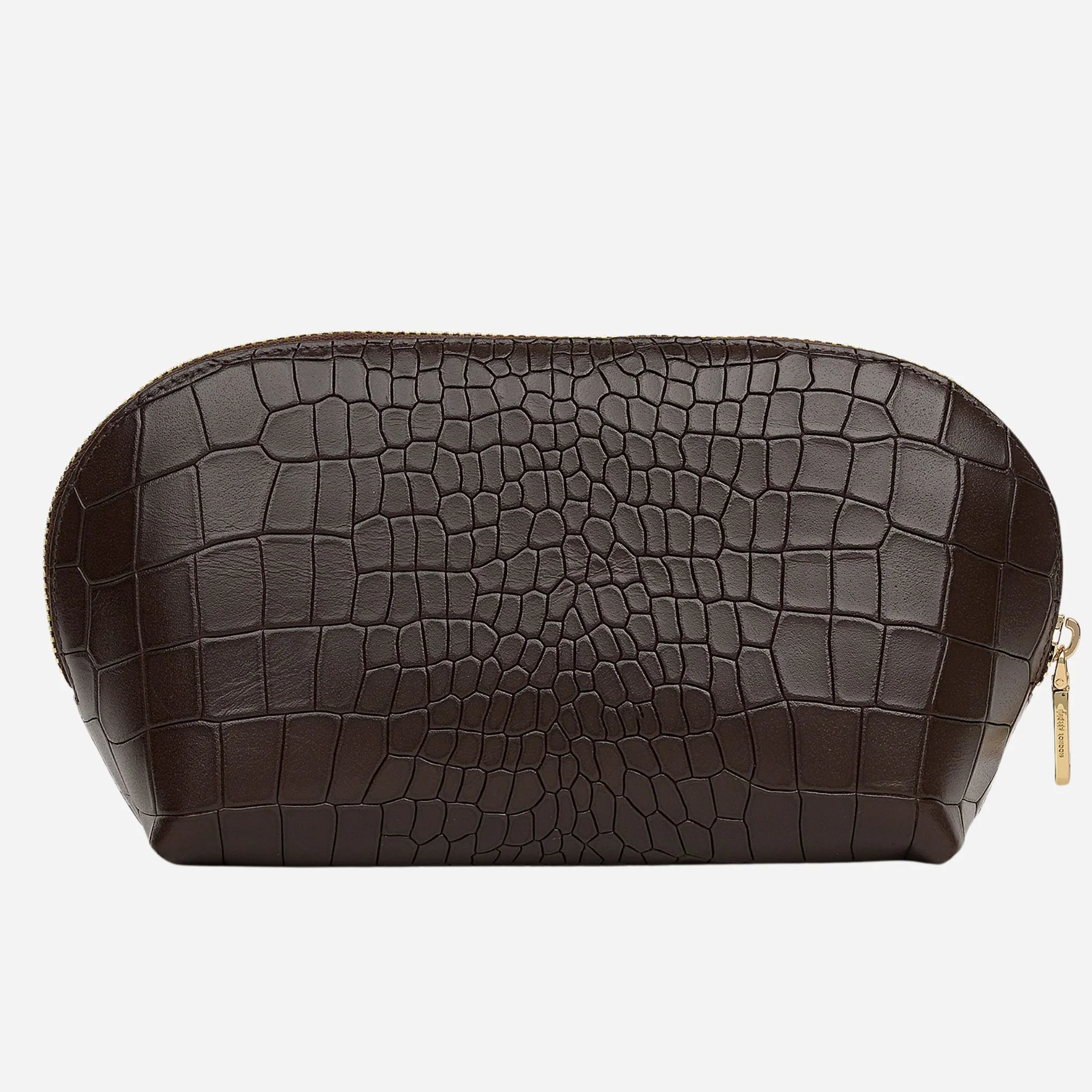 Radley Commute Street Dark Oak Faux Croc Medium Cosmetic Pouch - Image 2