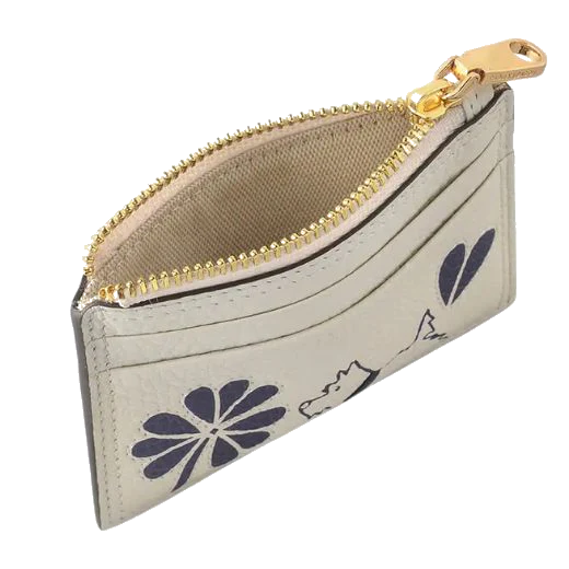 Radley Cut Out Floral Chalk Leather Small Coin Purse - Image 3