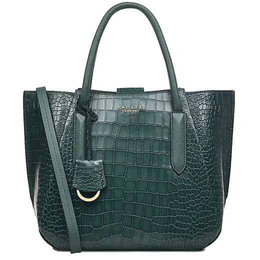 Radley Dark Green Faux Croc Liverpool Street 2.0 Medium Grab Bag