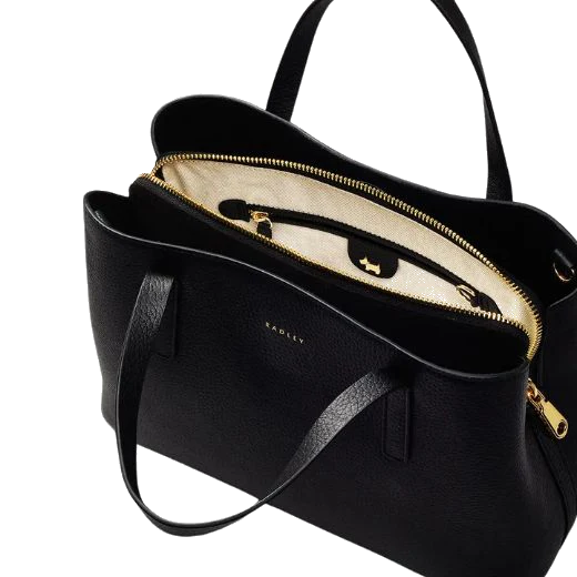 Radley Dukes Place Black Medium Ziptop Grab Bag - Image 3
