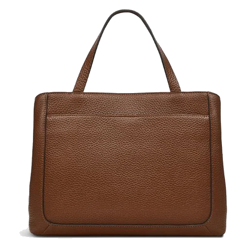 Radley Dukes Place Brown Leather & Canvas Medium Ziptop Bag - Image 2