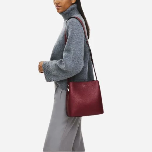 Radley Dukes Place Carmine Red Leather Medium Compartment Cross Body Bag - Image 5