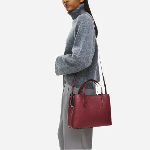 Radley Dukes Place Carmine Red Leather Medium Zip Top Multiway Bag - Image 6