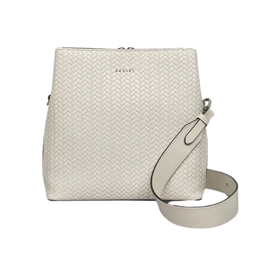 Radley Dukes Place Chalk Weave Medium Compartment Cross Body Bag