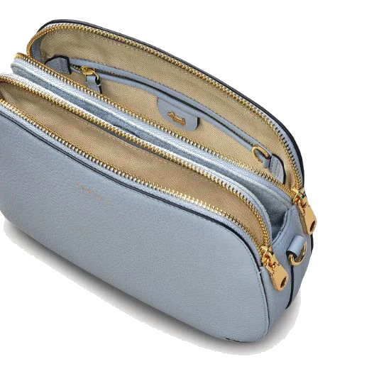 Radley Dukes Place Smoke Blue Grained Leather Cross Body Bag - Image 3
