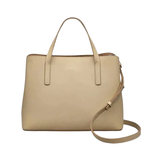 Radley Dukes Place Stone Leather Medium Zip Top Multiway Bag
