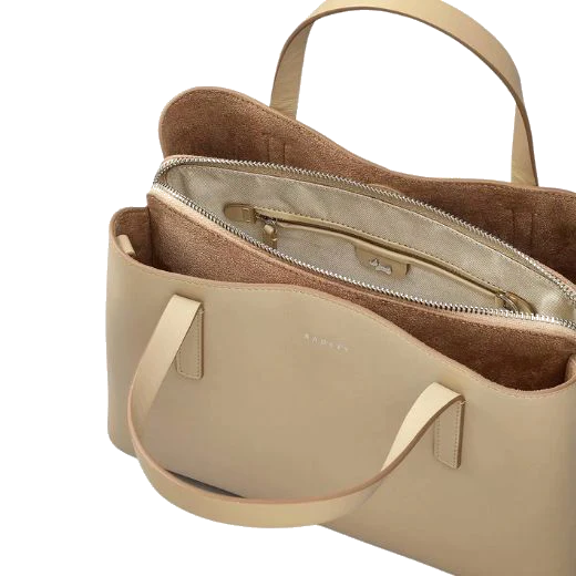 Radley Dukes Place Stone Leather Medium Zip Top Multiway Bag - Image 3