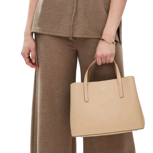 Radley Dukes Place Stone Leather Medium Zip Top Multiway Bag - Image 5