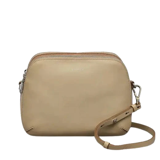 Radley Dukes Place Stone Leather Medium Ziptop Cross Body Bag