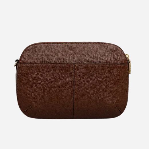 Radley Dukes Place Textured Chocolate Brown Medium Zip Top Cross Body Bag - Image 2