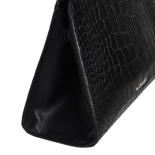 Radley Glasshouse Black Faux Croc Leather Cross Body Bag - Image 4