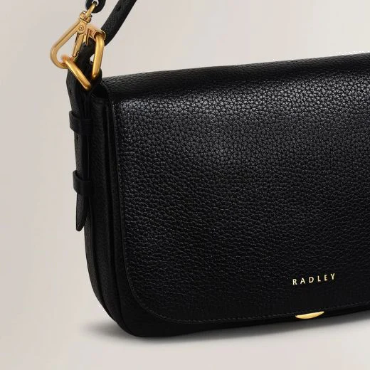 Radley Graffton Street Black Small Flapover Cross Body Bag - Image 4