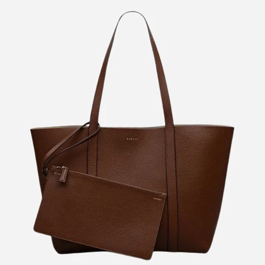 Radley Hanbury Row Chocolate Brown Large Reversible Open Top Tote Bag