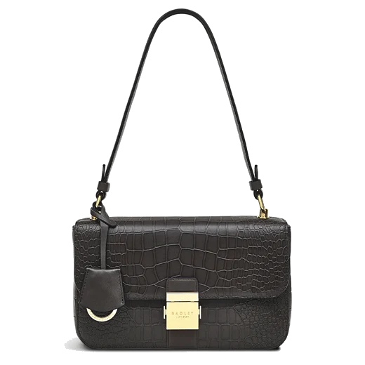 Radley Hanley Close Faux Croc Leather Shoulder Bag