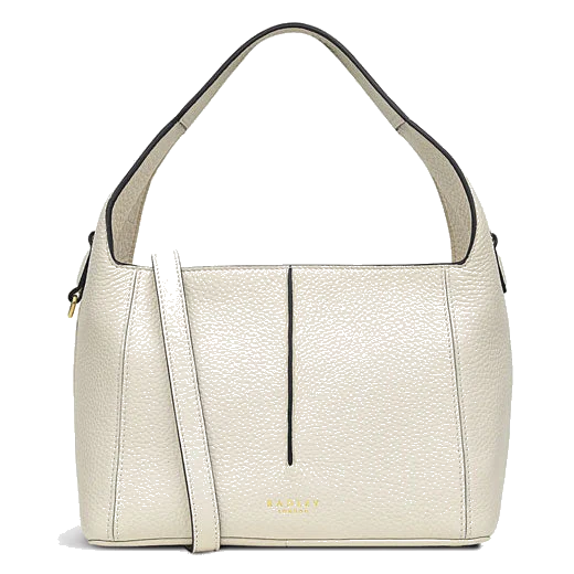 Radley Hillgate Place Chalk Leather Medium Ziptop Bag