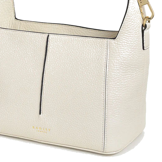 Radley Hillgate Place Chalk Leather Medium Ziptop Bag - Image 4