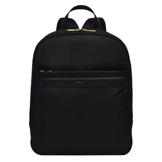 Radley Holland Park Black Recycled Polyester Zip-Top Backpack