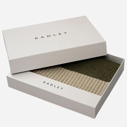Radley Knitters Lane Pine Needle Scarf with Contrasting Ends - Image 3