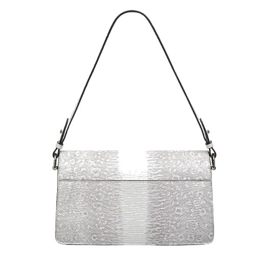 Radley Leather Lane Bright White Faux Lizard Medium Flapover Shoulder Bag - Image 2