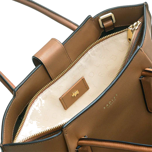 Radley Light Brown Liverpool Street 2.0 Medium Grab Bag - Image 3