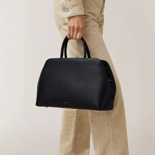 Radley Liverpool Street 3.0 Black Leather Medium Grab Bag - Image 3