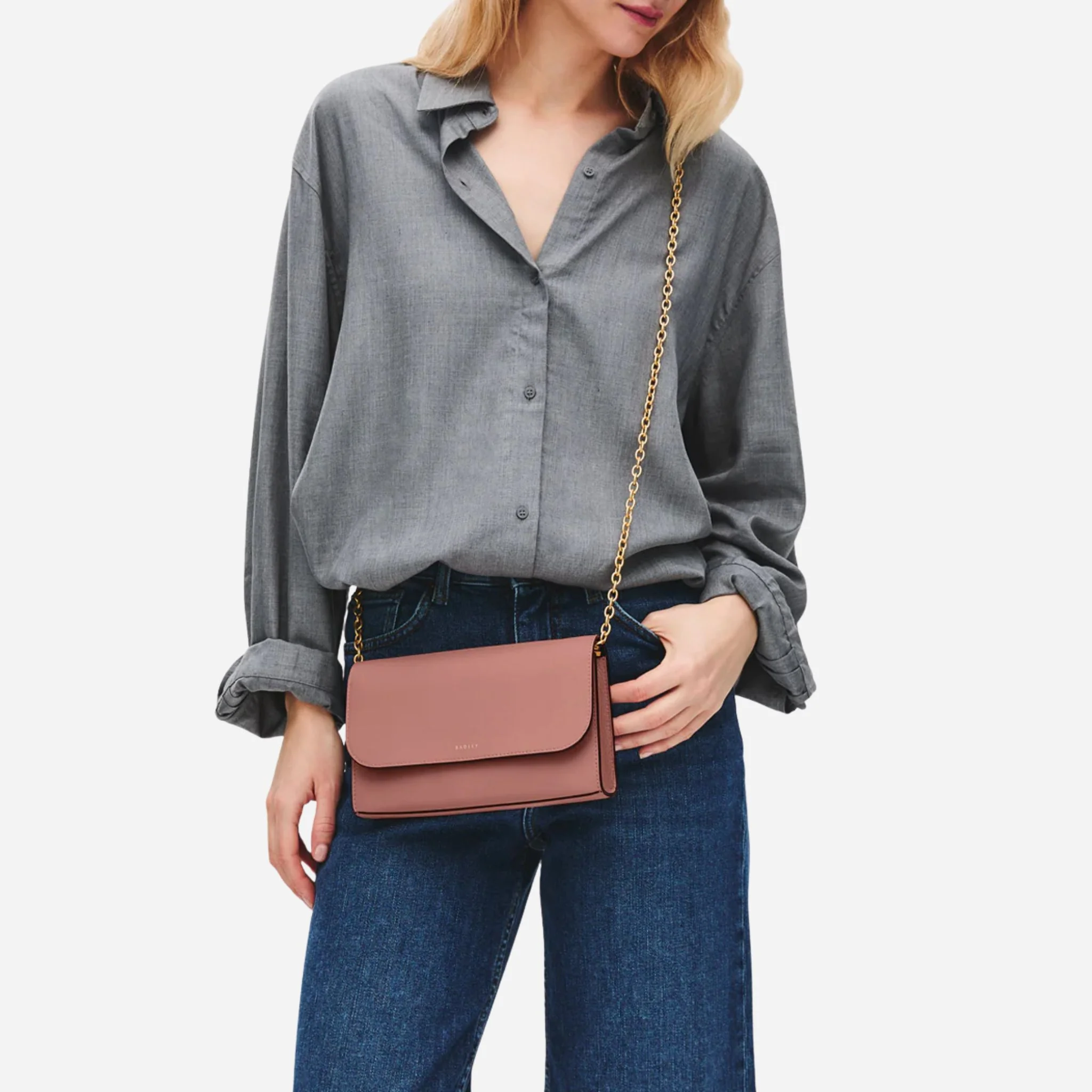 Radley Lynton Road Carnation Leather Wallet On a Chain - Image 6