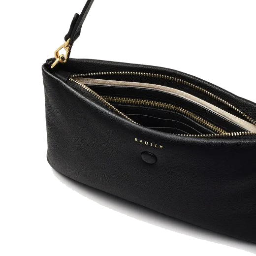 Radley Mallow Street Black Leather Large Zip-Top Wristlet - Image 3