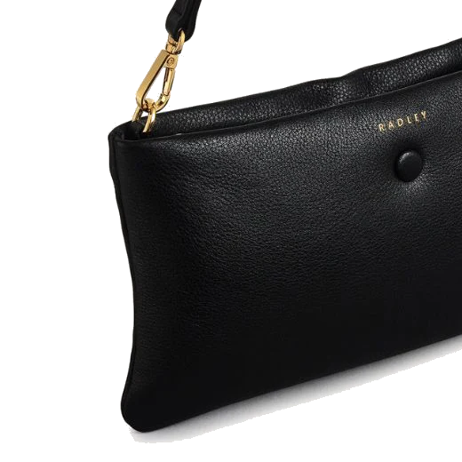 Radley Mallow Street Black Leather Large Zip-Top Wristlet - Image 4