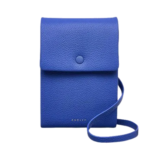 Radley Mallow Street Yves Blue Leather Phone Cross Body Bag