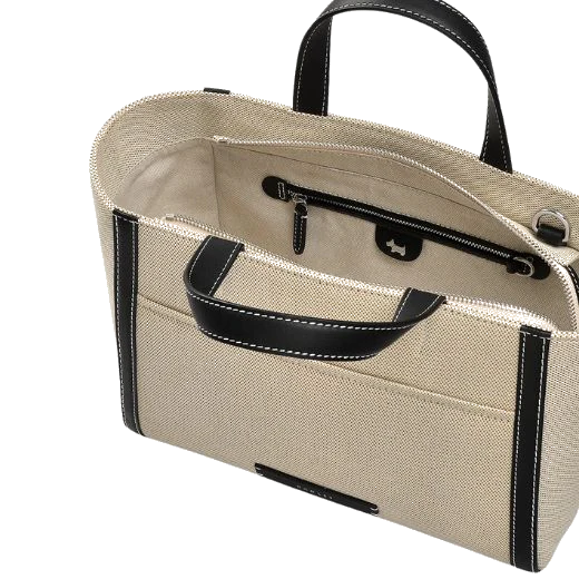 Radley Oak Street Canvas Natural Medium Ziptop Grab Bag - Image 3