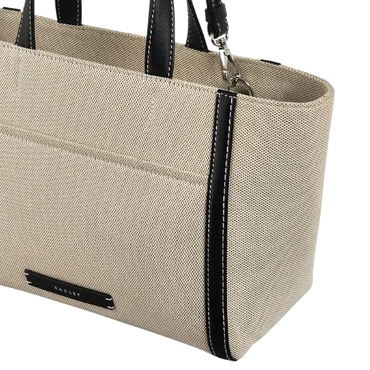 Radley Oak Street Canvas Natural Medium Ziptop Grab Bag - Image 4