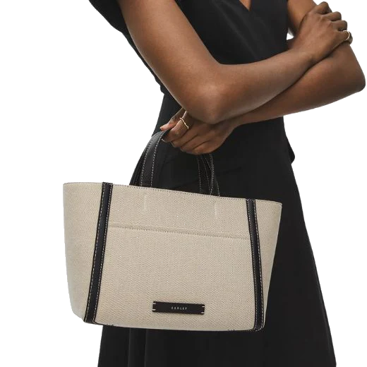 Radley Oak Street Canvas Natural Medium Ziptop Grab Bag - Image 5
