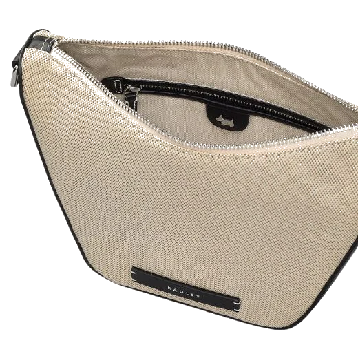Radley Oak Street Natural Canvas Small Ziptop Cross Body Bag - Image 3