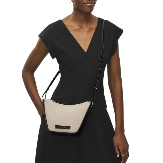 Radley Oak Street Natural Canvas Small Ziptop Cross Body Bag - Image 5