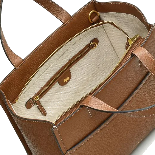 Radley Oak Street Saddle Leather Medium Zip-Top Grab Bag - Image 3
