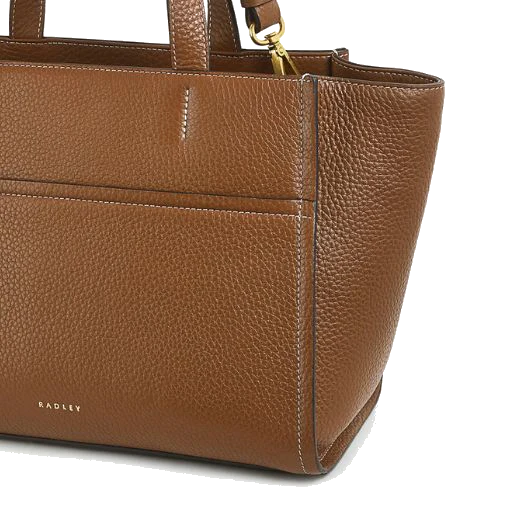 Radley Oak Street Saddle Leather Medium Zip-Top Grab Bag - Image 4