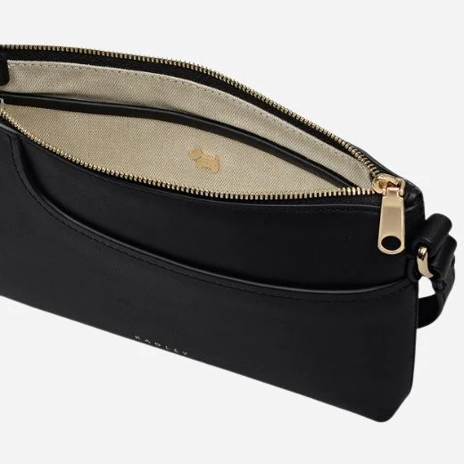 Radley Pockets Black Mini Zip Top Shoulder Bag - Image 3