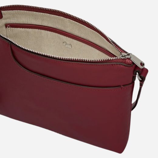Radley Pockets Carmine Red Leather Small Zip Top NS Cross Body Bag - Image 3