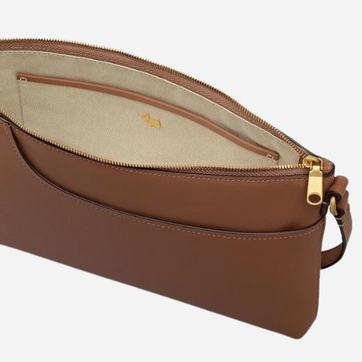 Radley Pockets Saddle Brown Medium Zip Top Cross Body Bag - Image 3