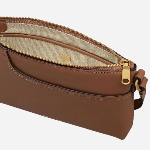 Radley Pockets Saddle Brown Mini Zip Top Shoulder Bag - Image 3