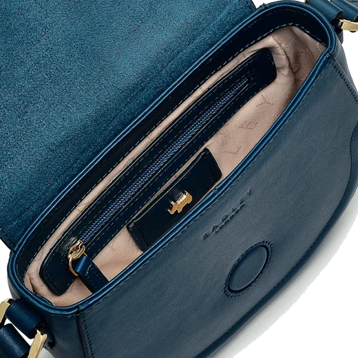 Radley Saddle Street Flapover Dark Blue Cross Body Bag - Image 3