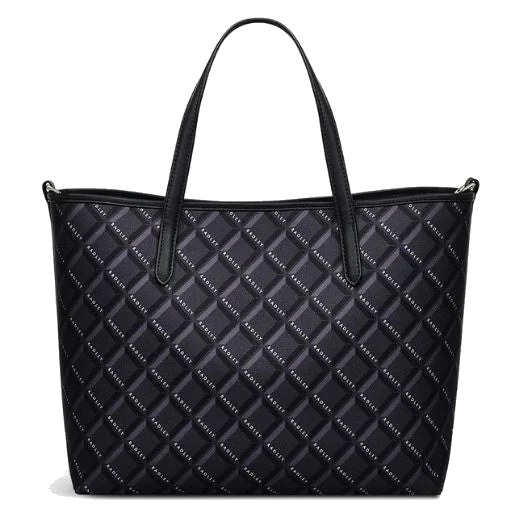 Radley Southwell Gardens Geo Black Open-Top Grab Bag - Image 2