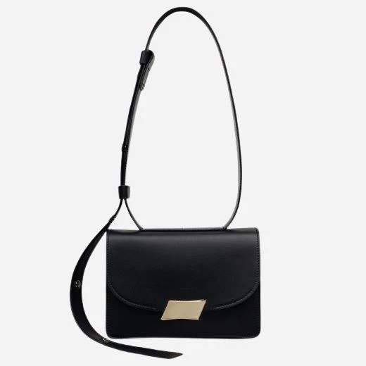 Radley The Belsize Black Leather Small Flapover Shoulder Bag