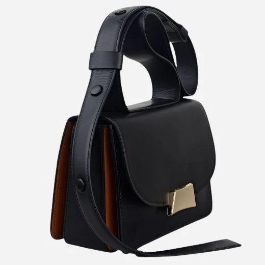 Radley The Belsize Black Leather Small Flapover Shoulder Bag - Image 3