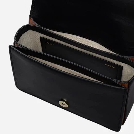 Radley The Belsize Black Leather Small Flapover Shoulder Bag - Image 4