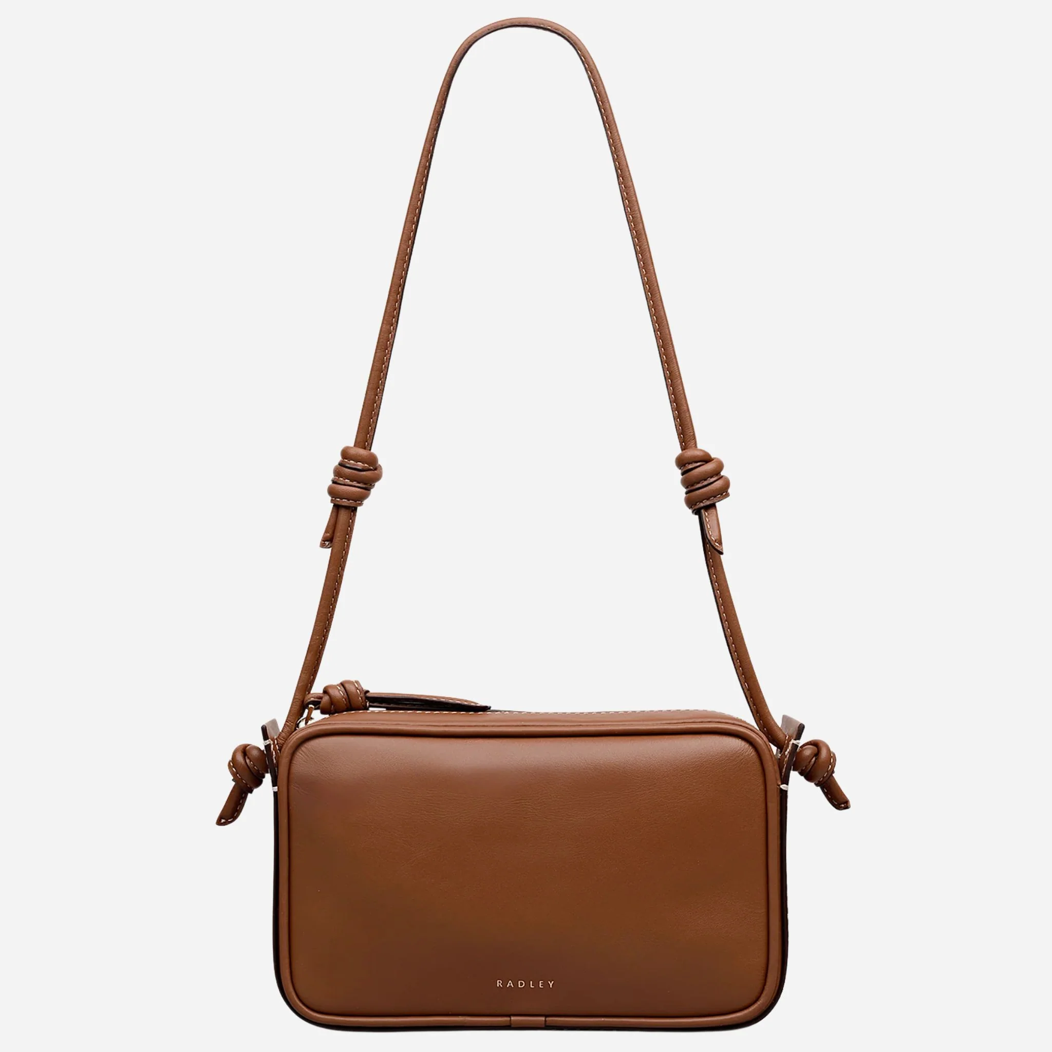 Radley The Camden Cognac Leather Small Ziptop Shoulder Bag