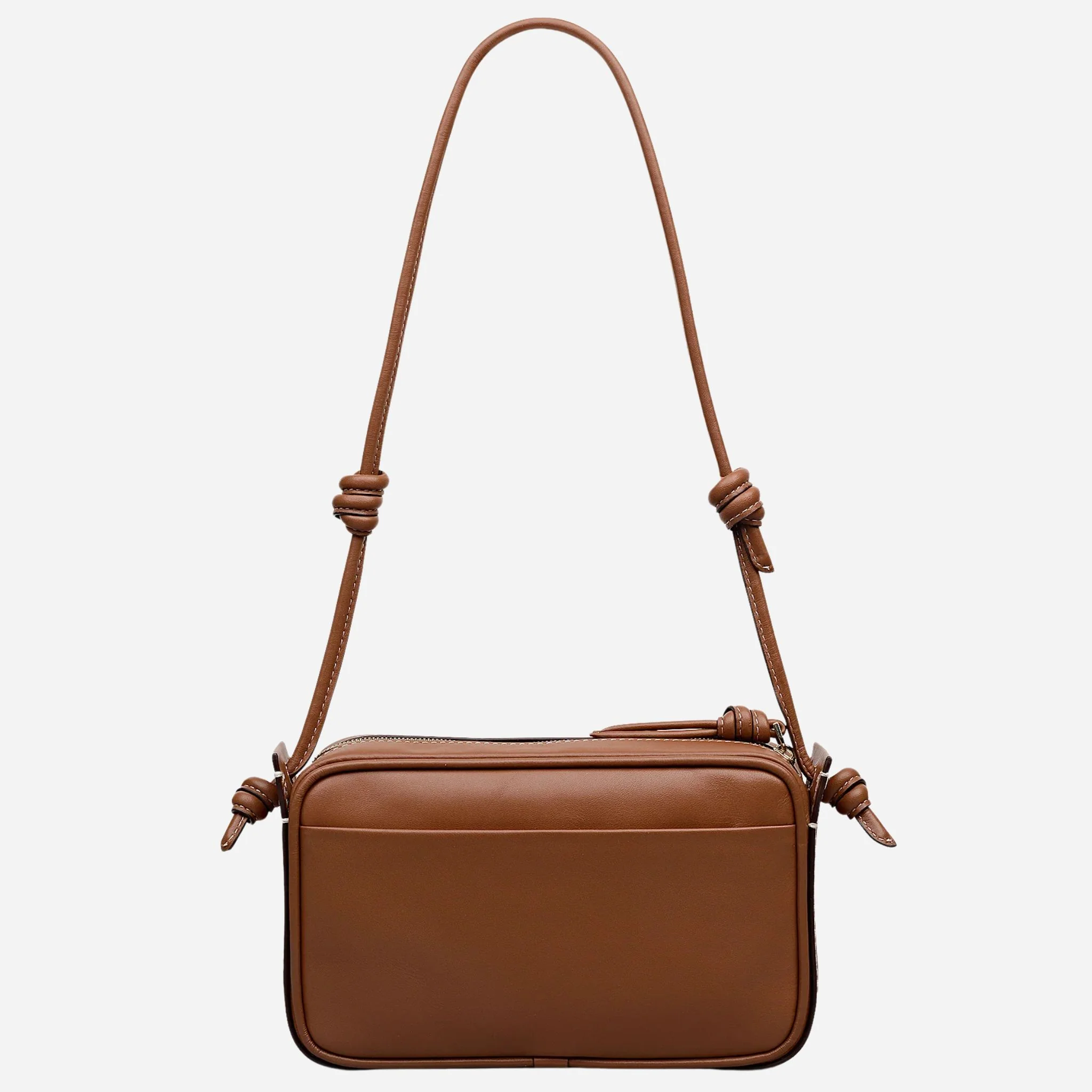 Radley The Camden Cognac Leather Small Ziptop Shoulder Bag - Image 2