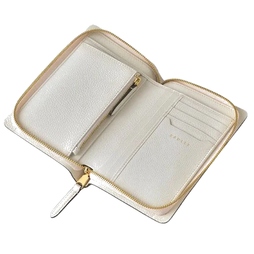 Radley The Chancery Cutwork Floral Chalk Medium Zip Around Purse - Image 3