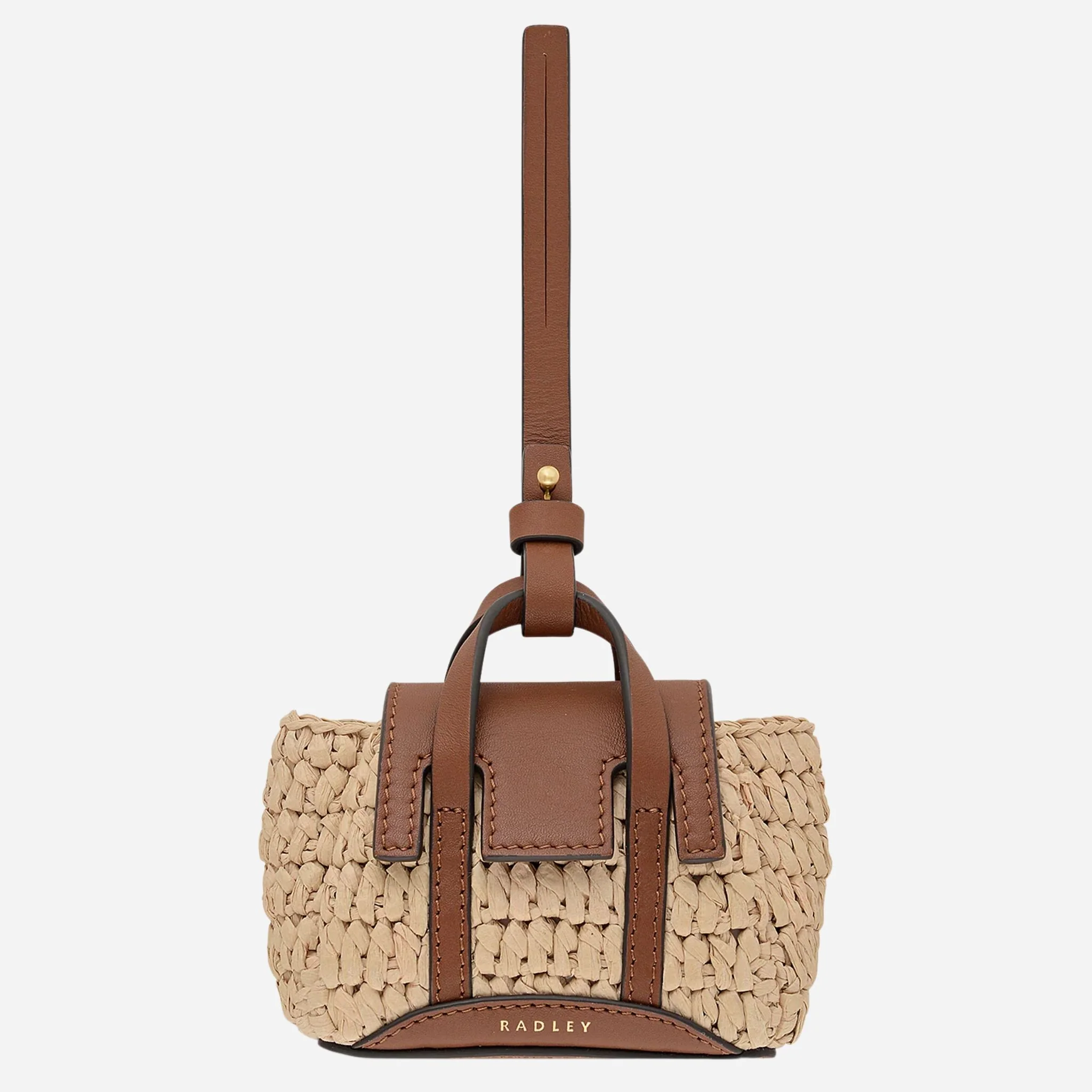 Radley The Chancery Raffia and Leather Small Bag Charm