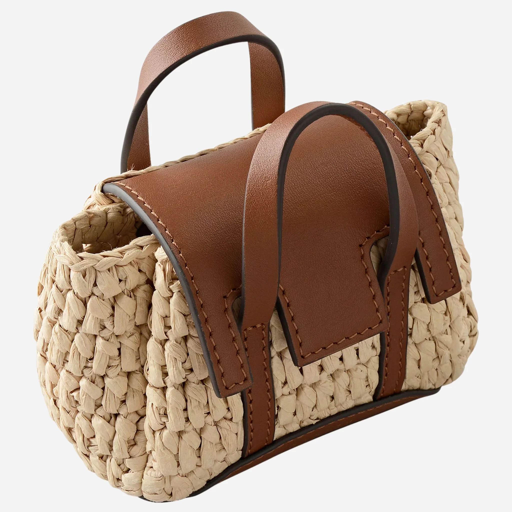Radley The Chancery Raffia and Leather Small Bag Charm - Image 3